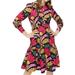 J. Crew Dresses | J. Crew Ratti Floral Tiered Popover Cotton Dress Womens Size 2 | Color: Black/Pink | Size: 2