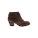 DV by Dolce Vita Ankle Boots: Brown Shoes - Women's Size 10 - Round Toe