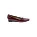 Bandolino Flats: Pumps Wedge Classic Burgundy Print Shoes - Women's Size 8 - Pointed Toe