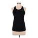 Nike Active Tank Top: Black Solid Activewear - Women's Size Medium