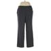 Draper's & Damon's Casual Pants - High Rise Straight Leg Trouser: Gray Bottoms - Women's Size 14 Petite