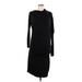 Tart Casual Dress - Sheath Mock Long sleeves: Black Print Dresses - New - Women's Size Large