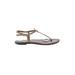 Sam Edelman Sandals: Tan Solid Shoes - Women's Size 7 - Open Toe