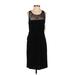 Laundry by Shelli Segal Casual Dress - Party Scoop Neck Sleeveless: Black Solid Dresses - New - Women's Size 2