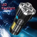 Lampe de poche haute puissance 3W budgétaire 4 LED haut bas flash lumière latérale 4 modes