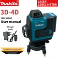 Makita-Niveau laser vert 3D-4D 16 lignes 12V MAX CXT XPT Lithium-Ion auto-tombant 360 ° 3