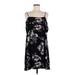 1.State Casual Dress - Slip dress: Black Print Dresses - Women's Size Medium