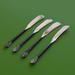 Avalon Gourmet Settings Butter Spreader Set of 4 Stainless Steel in Gray | Wayfair 34-916