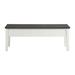 Picket House Furnishings Jamison Storage Dining Bench In Gray Solid + Manufactured Wood in Brown/White | 19 H x 50 W x 15 D in | Wayfair DKY300SBN