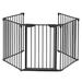 Symple Stuff Aaysha 5 Panel Steel Fireplace Screen Steel in Black | 29.45 H x 116.46 W x 0.79 D in | Wayfair E2589FC40FD54D5AADCE12BFCE845D1F