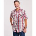 Blair Men's Haband Snap-Tastic™ Western Shirt - Red - L - L