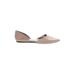 Franco Sarto Flats: Tan Solid Shoes - Women's Size 9 1/2 - Pointed Toe