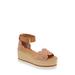 Glyn Ankle Strap Espadrille Platform Wedge Sandal