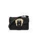 Baroque Buckle Foldover Top Satchel Bag