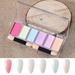 OWSOO Nail mirror powder Nail Powder Colors Mirror Nail Metallic Powder Shiny Eyeshadow Sticks Powder Nail Mirror Powder 6 Colors DIY Nail Decoration Art Powder Eyeshadow Powder Shiny Nail