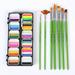 Meterk Watercolor Paint Palette Set 12 Colors Set Professional Face Split Cakes with 6 Paintbrushes Safe & Non-Toxic Water Activated Face and Body Painting Makeup Hypoallergenic Face Paints for C