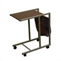 Ore International FW1370 Laptop Cart Wood Grain Design 24 25 Inch FW1370