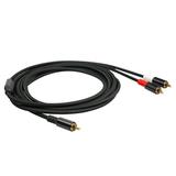 Walmeck Audio Cable Y Cable 1 16.4Ft Amplifier TV Male 2 RCA Cable 1 RCA TV DVD Adapter Audio Cables RCA Male Shielded Plated 16.4Ft Stereo Audio Cable RCA Y Cable Players Y Adapter DVD Players Y