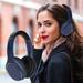 COFEST Wireless Bluetooth Headset with Noise Reduction and Long-Lasting Battery Life Comfortable To Wear Foldable USB/AUX Dark Blue