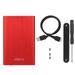 VOBOR 2.5-Inch SATA USB 3.0 Laptop 7-9.5MM Hard Drive SSD Enclosure External Laptop Disk Case(Red)