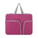 Piartly Laptop Sleeve Waterproof Notebook Computer Case Portable Carrying Bag Zipper Pocket Carrier Protector Business Storage Rose Red 13inch