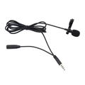 Earphone Microphone with 3.5mm Jack Professional Lavalier Lapel Microphone Wired Clip on Lapel Hands Free Headset Microphone Mic