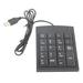 TKSE Numeric Keypad with Cable - Portable Mini USB Numeric Keypad Number Keyboard for Laptop