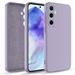 Elegant Choise for Samsung Galaxy A55 5G Liquid Silicone Case with Screen Protector Purple