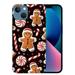 COMIO Phone Case for iPhone 14 Christmas Case for iPhone 14 Gingerbread Man Christmas Designed Anti-Fall Anti-Scratch Shockproof Protective Phone Cover for iPhone 14 6.1 inch