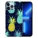 COMIO Compatible with iPhone 15 Case Clear Colorful Pineapple iPhone 15 Cases Pattern Design Plastic Shockproof Protective Case