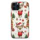 ONETECH for iPhone 14 Case Christmas Clear Soft TPU Anti-Scratch Anti-Yellow Shockproof Protective Phone Cover/Cute Santa Claus Elk Designed for iPhone 14 6.1 inch