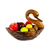 Wooden Handmade Duck Fruit Salad Kitchen Dining Decorative Bowl Centerpiece Hand Carved Decoration Handcrafted Wood Bowls