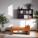 Modern Ottoman Bench, Bed Stool Made Of Loop Gauze, End Bed Bench, Footrest For Living Room, End Of Bed, Hallway, Orange