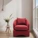 Primary Boucle Chair Barrel Chair Living Room Chair Leisure Chair, Red