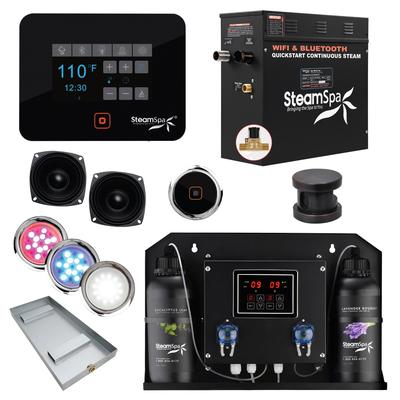 SteamSpa BKT450-ADP Black Series WiFi and Bluetooth 4.5KW Quickstart