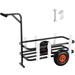 VEVOR Beach Fishing Cart,Heavy-Duty Aluminum Pier Wagon Trolley with 8 Rod Holders for Fishing, Picnic