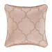 Rosewater 18" Square Embellished Decorative Throw Pillow