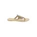 Jack Rogers Sandals: Gold Shoes - Women's Size 10 - Open Toe