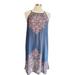 Free People Dresses | Free People Bohemian Mini Sleep Dress | Color: Blue/Brown | Size: S