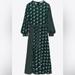 Zara Dresses | Gorgeous Zara Dress Size Small Peacock | Color: Black/Green | Size: S