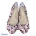 Jessica Simpson Shoes | Jessica Simpson Monetah Snakeskin Bow Ballet Flats | Color: Black/Pink | Size: 8