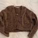 Zara Sweaters | Chunky Knit Cardigan And Tank Set | Color: Brown | Size: S
