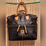 Dooney & Bourke Bags | Dooney & Bourke Vintage Black And Tan Leather Shoulder Bag Clean Bag 12x11 | Color: Black/Tan | Size: 12x11