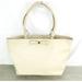 Kate Spade New York Bags | Kate Spade New York Large Leather Beige Tote Bag With Bow | Color: White | Size: Large