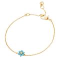 Kate Spade Jewelry | Kate Spade Myosotis Turquoise Flower Gold Bracelet | Color: Blue/Gold | Size: Os