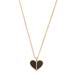 Kate Spade Jewelry | Kate Spade Black Heritage Heart Enamel Spade Mini Pendant Necklace | Color: Black/Gold | Size: Os