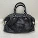 Coach Bags | Coach Black Leather Silver Hardware Satchel Classic Bag Purse | Color: Black/Silver | Size: Os