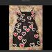 Jessica Simpson Dresses | Jessica Simpson Mini Dress, Black With White&Red Hearts, Size 14 | Color: Black/White | Size: 14
