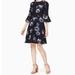 Kate Spade Dresses | Kate Spade Night Rose Navy Floral Dress | Color: Blue/White | Size: 0