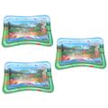 ERINGOGO 3 Pcs Water Play Mat Tummy Time Water Mat Play Mat for Baby Water Filled Play Mat Water Pads for Kids Baby Water Mat Kids Play Mat Patted Pad for Kids Sprinkler Mat Inflatable